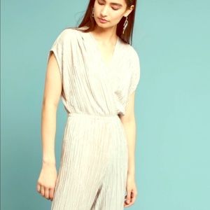 ANTHROPOLOGIE🌸POORIDGE🌸 METALLIC JUMPSUIT🌸 NWT